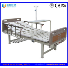 Hot Sale China on Manual Double Function Lit d&#39;hôpital pas cher